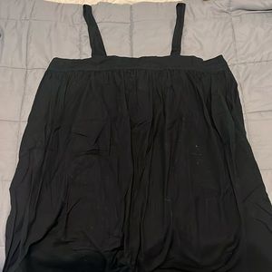 Black flowing loose dress